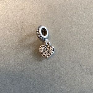 Pandora Silver Heart Dangle Charm